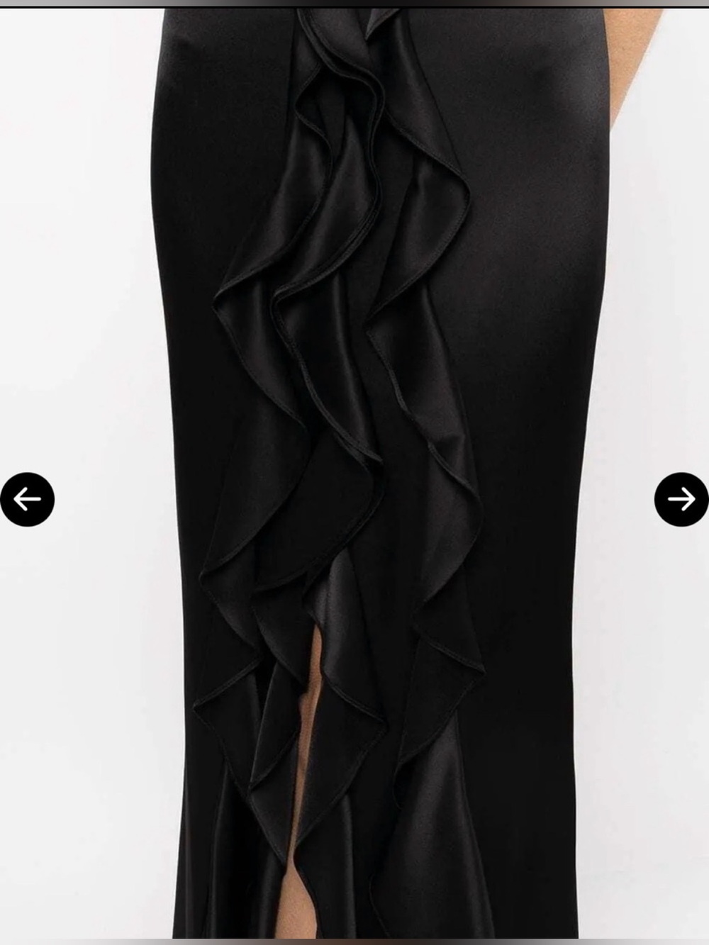 Alice + olivia Black Gown (satin) Evening Dress - Picture 8 of 9